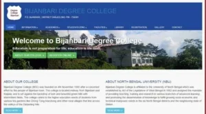 Website design for Bijanbari Degree College by Darjeeling Informatics