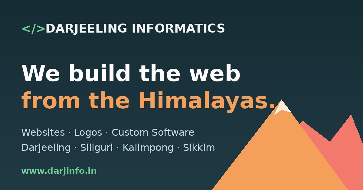 Darjeeling Informatics banner: digital marketing in Darjeeling