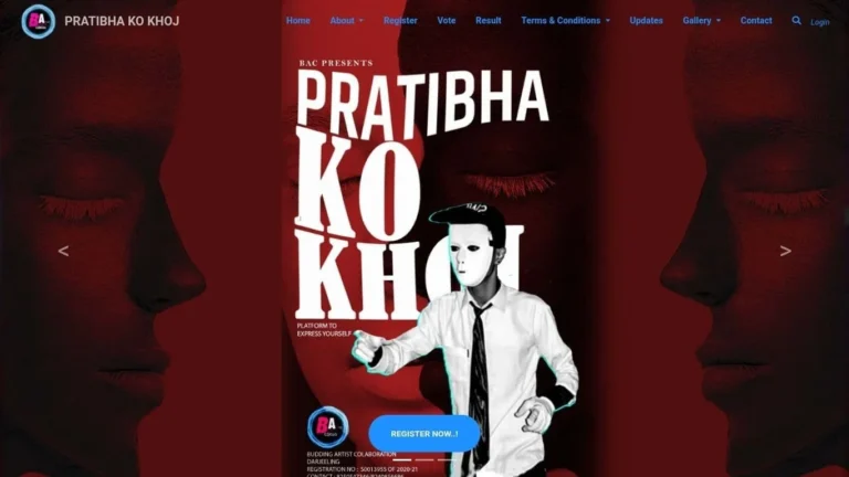 Website design for Pratibha Ko Khoj by Darjeeling Informatics