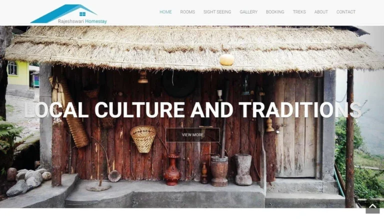 Website design for Rejeswari by Darjeeling Informatics