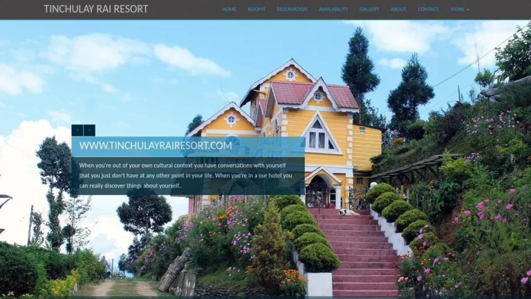 Rai Resort Tinchulay website design